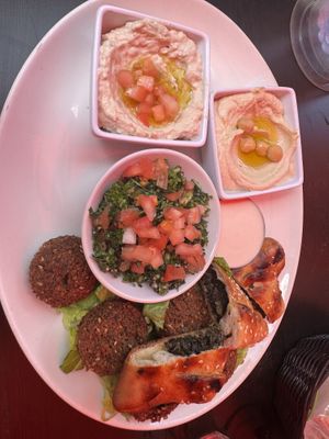 Vegan platter   at Beirut SXM  in Simpson Bay