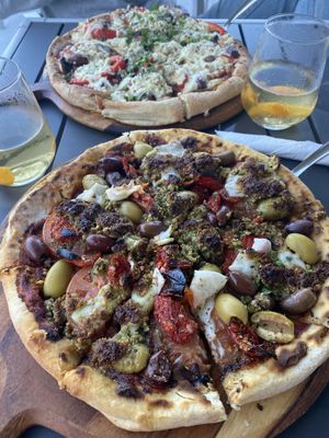Vegan pizzas  at The Lemon Tree in St Catharines