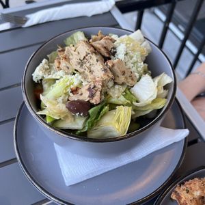 Small Greek Salad, add chicken  at The Lemon Tree in St Catharines