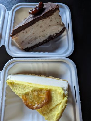 Salted caramel peanut butter cheezecake, Limoncello cheezecake at The Lemon Tree in St Catharines