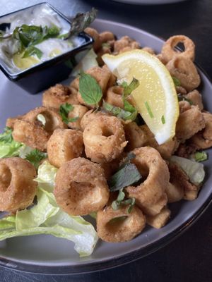 Fried veggie calamari   at The Lemon Tree in St Catharines