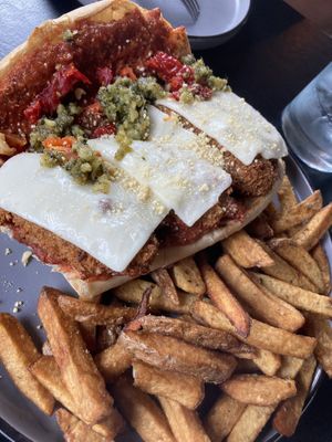 Chicken parm sandwich   at The Lemon Tree in St Catharines