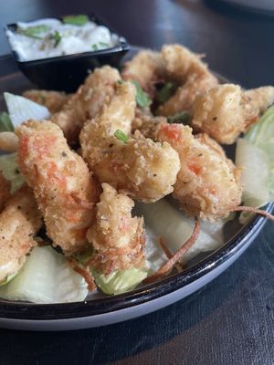 Vegan shrimp it is  at The Lemon Tree in St Catharines