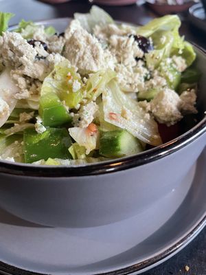 Greek salad  at The Lemon Tree in St Catharines