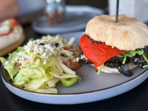 Veggie Burger at The Lemon Tree in St Catharines
