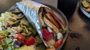 Chicken wrap at The Lemon Tree in St Catharines