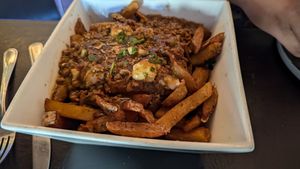 Chili poutine at The Lemon Tree in St Catharines