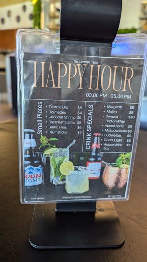 Happy hour at The Lemon Tree in St Catharines