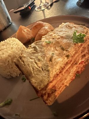 Lasagna dinner  at The Lemon Tree in St Catharines