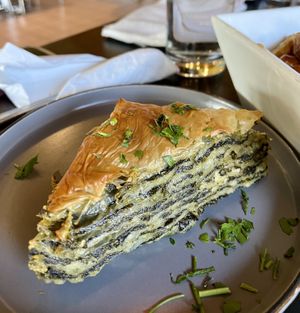 Spinach pastry  at The Lemon Tree in St Catharines