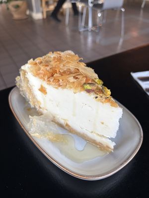 Baklava cheesecakee  at The Lemon Tree in St Catharines