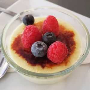 Vegan crème brûlée! at The Lemon Tree in St Catharines