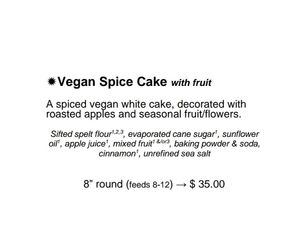Wildfire Vegan Cake Options at Wildfire Bakery in Victoria
