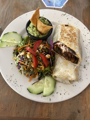 Lunchbox burrito   at Paraíso Vegano in Mexico City