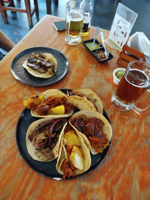 Tacos at Paraíso Vegano in Mexico City