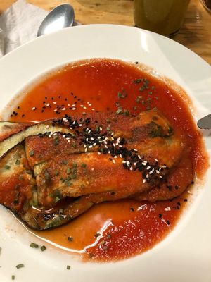 Berenjenas  at Paraíso Vegano in Mexico City