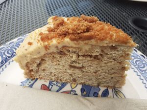 Biscoff and banana cake at McNab's in Barnard Castle