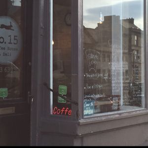 outside at McNab's in Barnard Castle