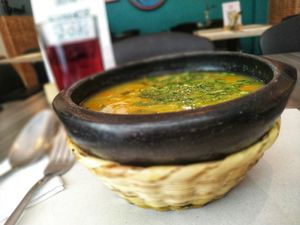 Sopa de Zapallo ✨🌱 at Mestizo Vegano in Bogota