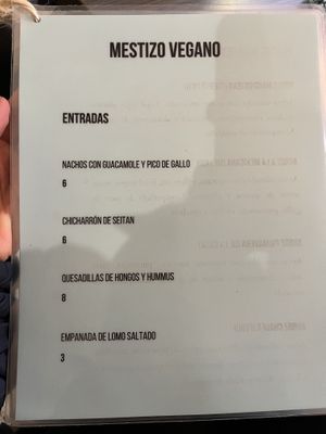   at Mestizo Vegano in Bogota