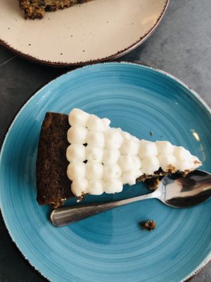 Torta de zanahoria   at Mestizo Vegano in Bogota