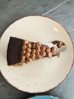 Torta de chocolate   at Mestizo Vegano in Bogota