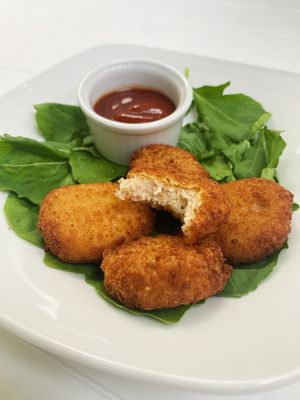Vegan Nuggets at Osana Wholefood Restaurant in Cairo