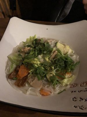 Pho with vegan chicken  at QB Vegan in Berlin