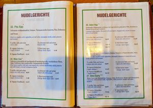 Menu page at QB Vegan at QB Vegan in Berlin