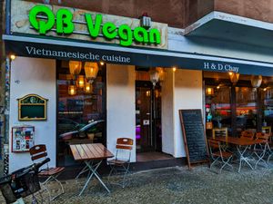 Outside of QB Vegan at QB Vegan in Berlin