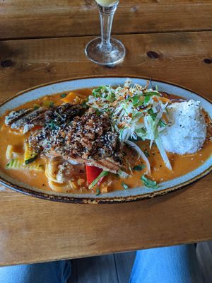 Com Sot Cary with vegan duck (3.5/5)

Tasty but a bit too spicy for me. at QB Vegan in Berlin