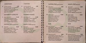 Menu page at QB Vegan at QB Vegan in Berlin