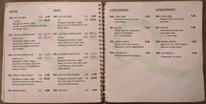 Menu page at QB Vegan at QB Vegan in Berlin