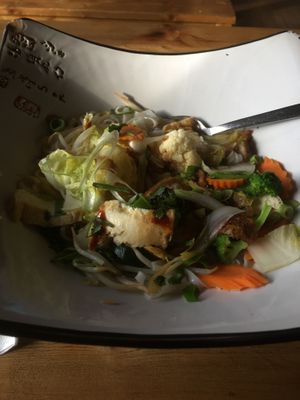 Pho nachdem ich die Brühe ausgelöffelt habe 😅 at QB Vegan in Berlin