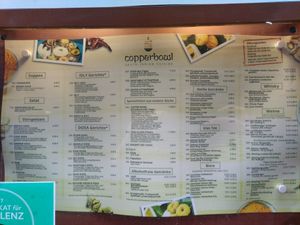 Karte at Copper Bowl in Esslingen