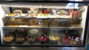 Deli display case at Doner Kebab. at Doner Kebab in Roanoke