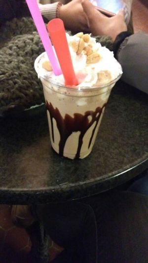 Peanut butter cup milkshake  at Kitty's Milkshake Bar - Hietsu Kauppahalli in Helsinki