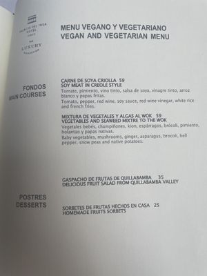   at Inti Raymi Restaurant in Cusco