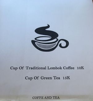 Menu at Gili Bliss in 