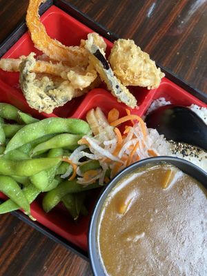 Vegan bento box at Nippon Kitchen in Glasgow