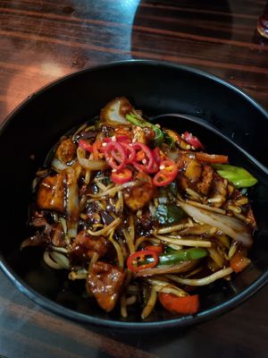 Chili noodles at Nippon Kitchen in Glasgow