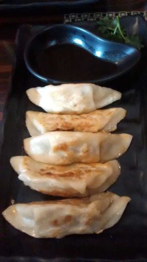 Vegetable gyoza at Nippon Kitchen in Glasgow
