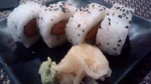 Tempura sweet potato maki at Nippon Kitchen in Glasgow