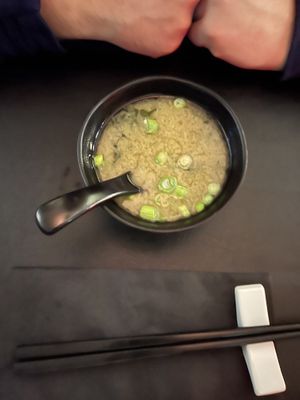Miso Soup  at Nippon Kitchen in Glasgow
