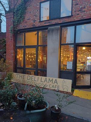 Our new place on the courtyard in Islington Mill at Deli-Lama Wholefood Shop & Cafe in Salford