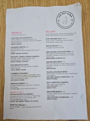 June 2024 at Deli-Lama Wholefood Shop & Cafe in Salford