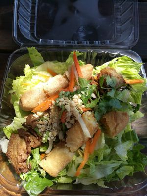 Salad at Emmy's Vege House in Bainbridge Island