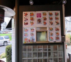 Menu - everything vegan including 'egg' items at Emmy's Vege House in Bainbridge Island