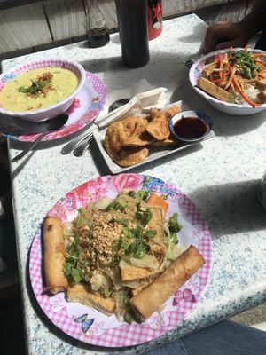 A feast!  at Emmy's Vege House in Bainbridge Island