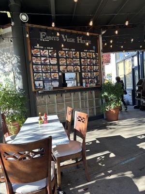 Seating  at Emmy's Vege House in Bainbridge Island